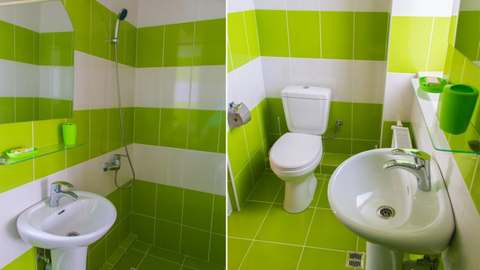 Санузел в 3-местном номере «Делюкс» (корпус 3)