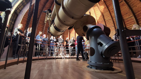 Демонстрация работы телескопа